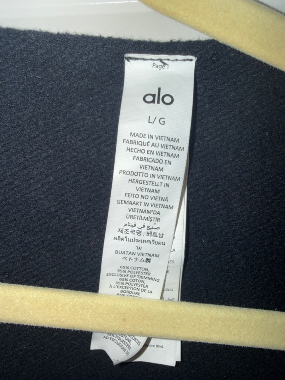 ALO Yoga Black Cropped Long-Sleeve Boatneck Top - Picture 3 of 3
